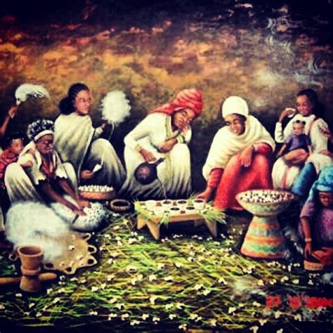 Beteseb Coffee Ceremony - by unknown artist #Habesha #Padgram | Africa ...