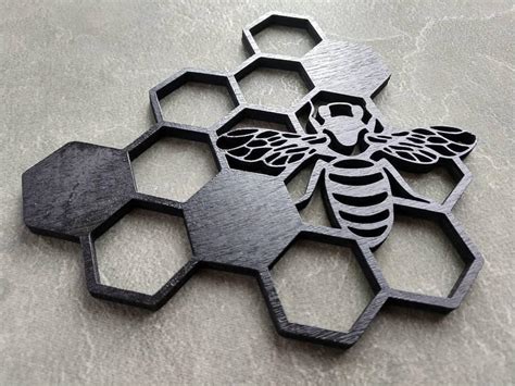 Bee Wall Décor, Honey Bee Wall Art, Honeycomb Wall Hanging, Save the ...