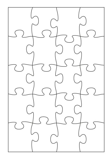 19 Printable Puzzle Piece Templates - Template Lab