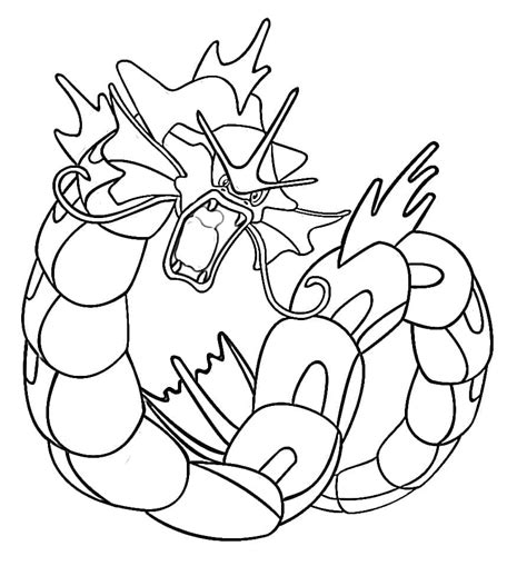 Cool Gyarados coloring page - Download, Print or Color Online for Free