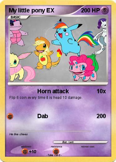 Pokémon My little pony EX 1 1 - Horn attack - My Pokemon Card