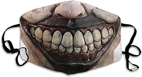 Amazon.com: Made in usa Twisty The Clown AHS face mask Unisex Washable Reusable Mouth adjustable ...