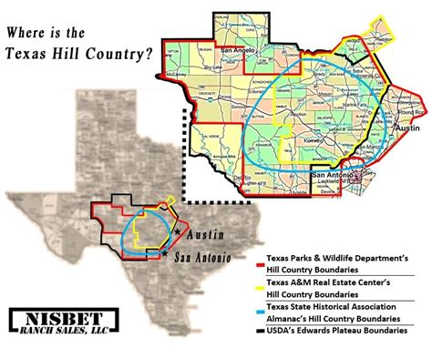 Where Is Texas Hill Country Map