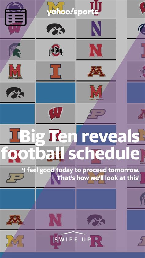 Big Ten reveals flexible 2020 football schedule - Yahoo Sports