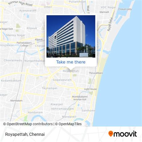 How to get to Royapettah in Mylapore Tiruvallikk by bus, train or metro?