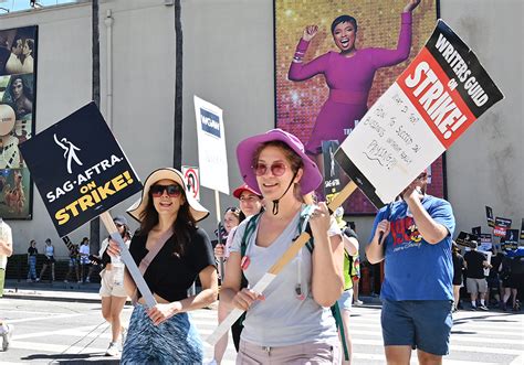 SAG-AFTRA Strike Signs, Scene From the Picket Lines