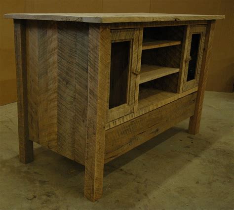 Custom Rustic Oak Entertainment Center by Custom Corners Llc | CustomMade.com