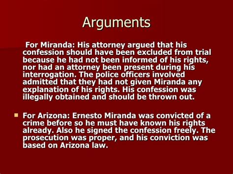 Miranda v arizona (1966)