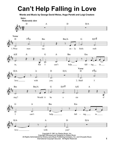 Can T Help Falling In Love Ukulele Tabs | Examples and Forms