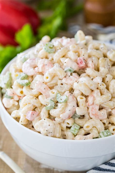 Shrimp Pasta Salad - Sugar Spun Run