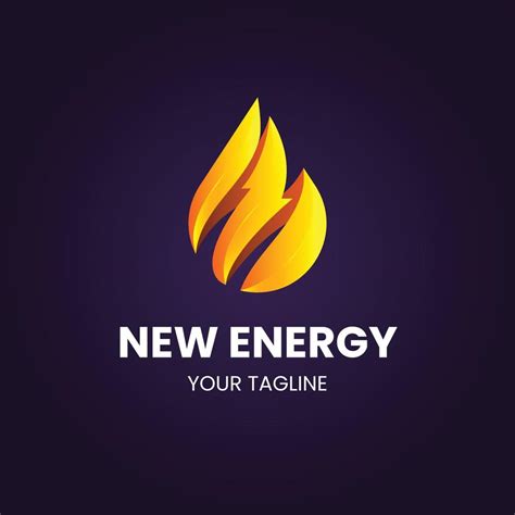 Gradient flat design energy logo template 20313888 Vector Art at Vecteezy