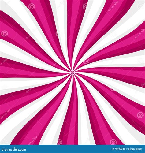 Pink Lollypop Candy Background with Swirling, Rotating, Twirling Stripes. Vector Stock Vector ...