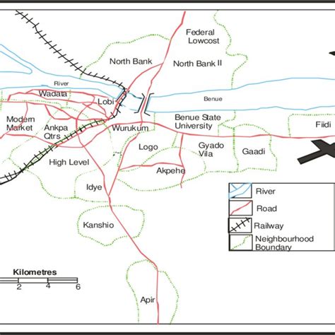 Map of Makurdi showing the spatial distribution of crime (Source:... | Download Scientific Diagram