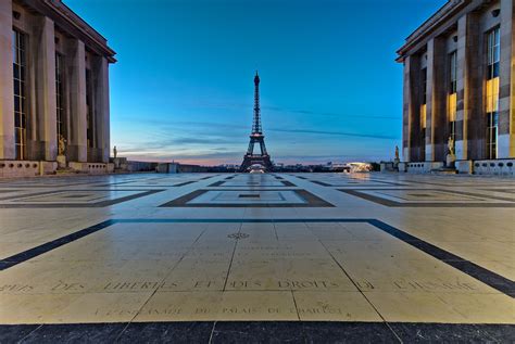 Eiffel Tower from Trocadero, Paris, France