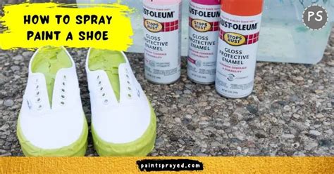 How to spray paint a shoe - Paint sprayed