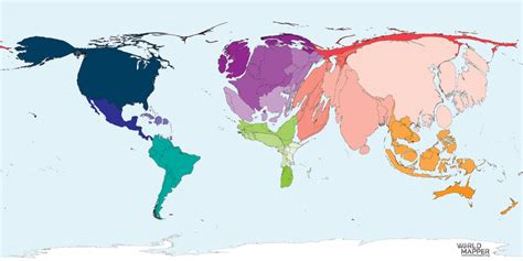 GDP Wealth 2018 - Worldmapper