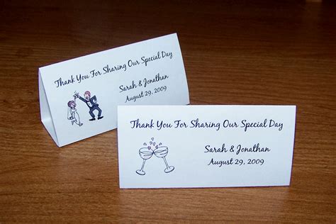 100 Personalized Wedding Tent Table Place Cards Style 2 | eBay