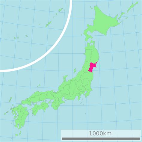 ملف:Map of Japan with highlight on 04 Miyagi prefecture.svg - المعرفة