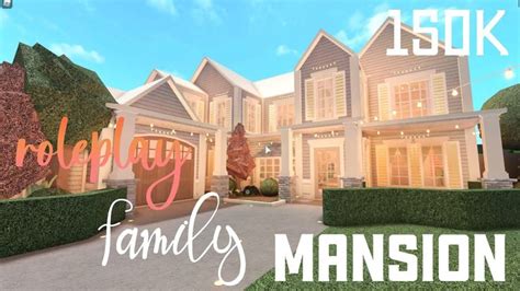 BLOXBURG| Roleplay Blush Mansion | House Build | Building a house, Two ...