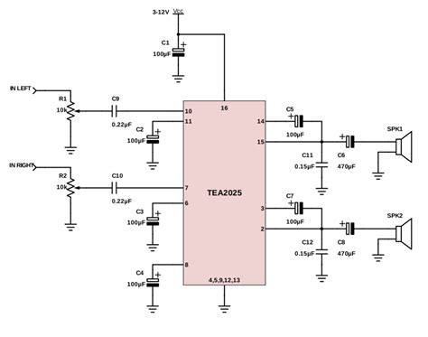 Amplifier Circuit Schematic Diagram