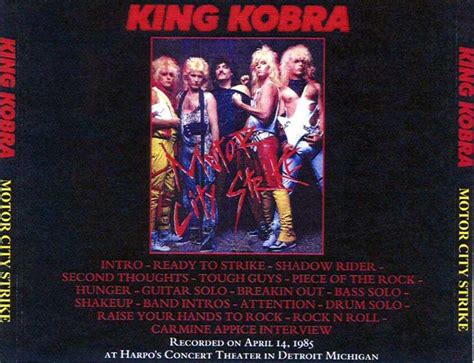 AOR Night Drive: KING KOBRA - Live at Harpo's Concert Theater in Detroit, Michigan [April 14, 1985]