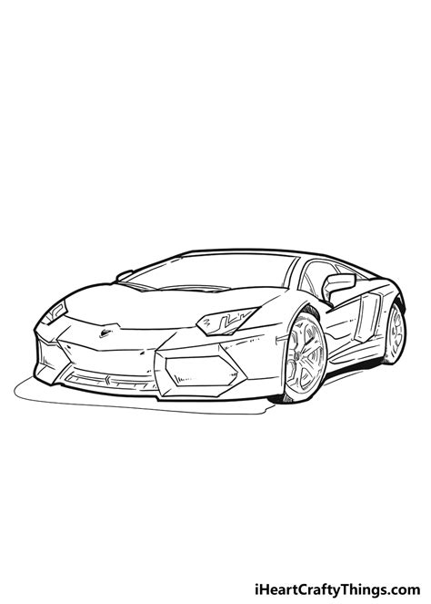 How To Draw A Lamborghini Aventador