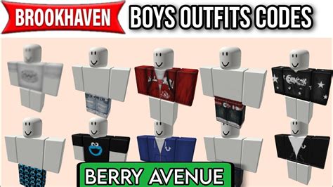 boy outfit codes for berry avenue | Roblox Brookhaven boys Outfit Codes ...