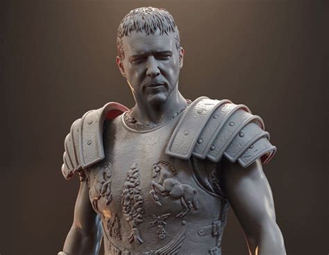 maximus decimus meridius - the gladiator - printable statue 3D Print ...