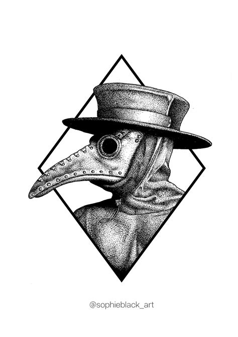 Plague Doctor Drawing at PaintingValley.com | Explore collection of ...