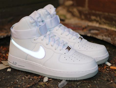 Nike Air Force 1 High - White - Reflective Silver - SneakerNews.com