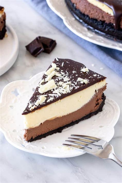 Layered Chocolate Cheesecake - Just so Tasty