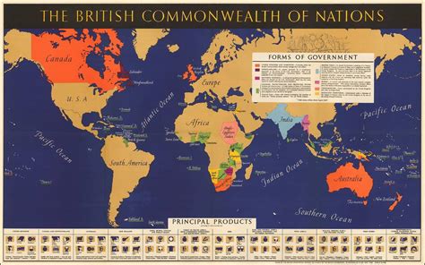 The British Commonwealth of Nations,... - Maps on the Web