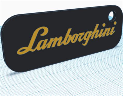 Lamborghini Key Tag by Vist | Download free STL model | Printables.com