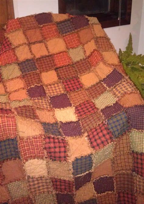 Jo's Craft Journey: Homespun rag quilt