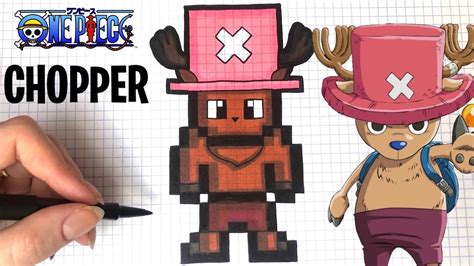 TUTO DESSIN - COMMENT DESSINER CHOPPER PIXEL ART (ONE PIECE) - YouTube