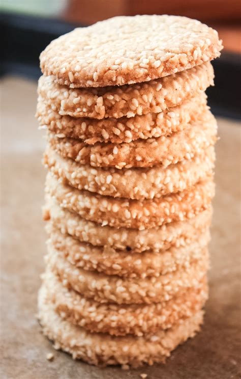 Vegan Sesame Seed Cookies - Polish Housewife