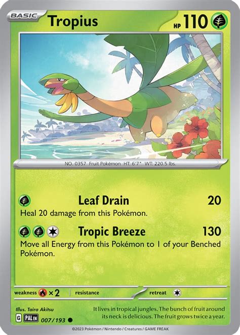 Tropius (Paldea Evolved 7) - Bulbapedia, the community-driven Pokémon ...