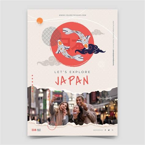 Premium Vector | Hand drawn japan poster template