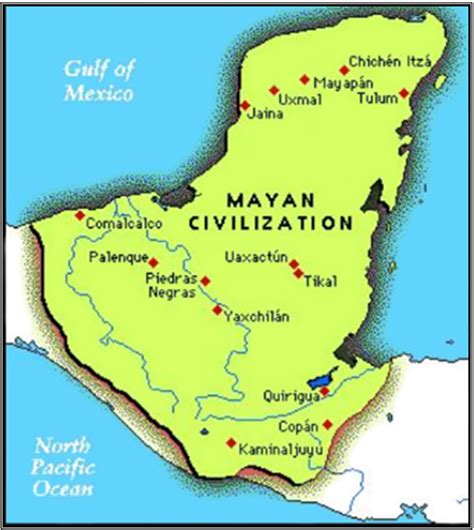 map: Mayan civilization : r/MapPorn