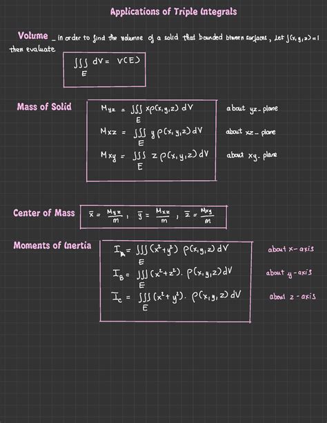 15.6 Application Of Triple Integrals - ####### Applications of Triple ...