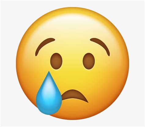 Sad Face Transparent Png - Crying Emoji Transparent Background - 640x640 PNG Download - PNGkit