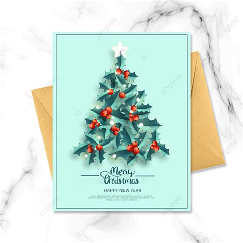 Green Christmas Greeting Card Template Download on Pngtree