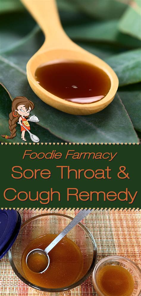 Sore Throat & Cough Remedy - Foodie Home Chef