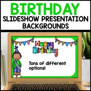 Google Slides Templates BIRTHDAY Backgrounds - We Are Better Together