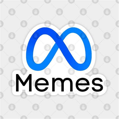 Memes Meta logo - Meta Parody - Magnet | TeePublic