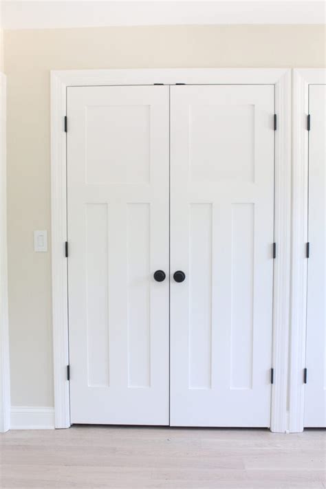 Matte Black Door Knobs with White Doors | The DIY Playbook