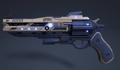 rail pistol 3d model obj fbx mtl 1 Anime Weapons, Sci Fi Weapons, Weapon Concept Art, Weapons ...