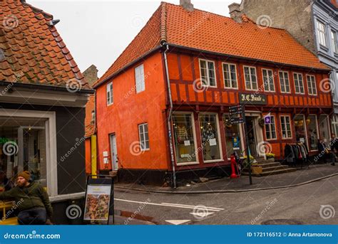 AARHUS, DENMARK - OCTOBER 2019: the Old Town in Aarhus. the Old Town is ...