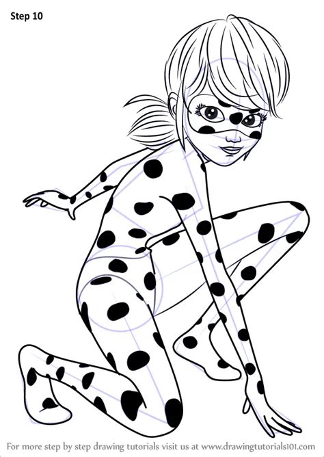 Learn How to Draw Ladybug from Miraculous Ladybug (Miraculous Ladybug) Step by Step : Drawing ...