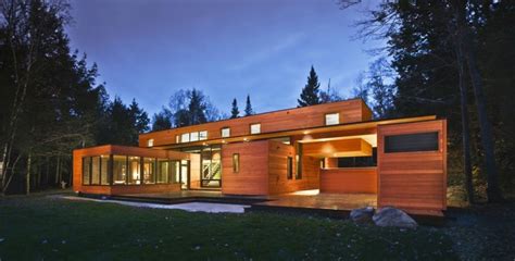 Modern facade materials in architecture and design - wood siding or ...